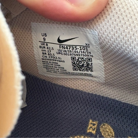 M ZOOM VAPOR 11 HC PRM Sanddrift/Metallic Gold NIKE Tennis Shoe Mens Trainer S 9 - Picture 7 of 16